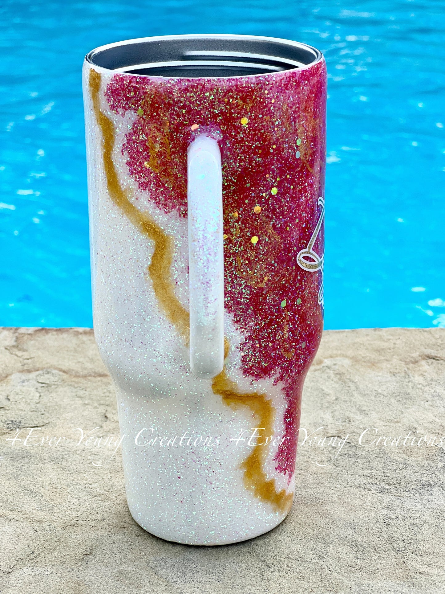 Geode style 'Dreamer' handled tumbler