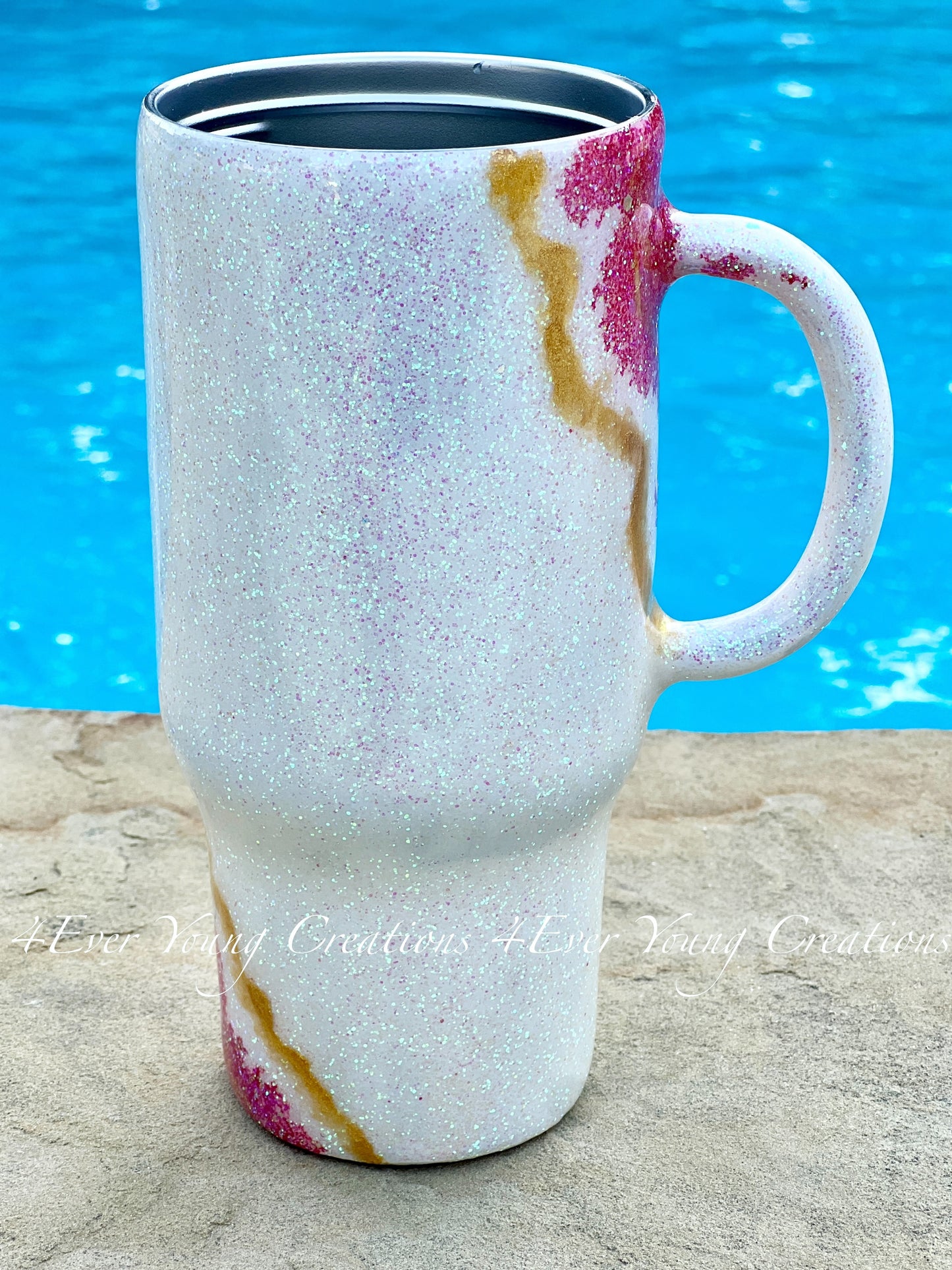 Geode style 'Dreamer' handled tumbler
